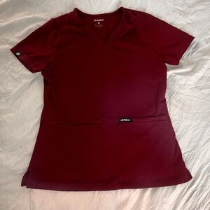 Burgundy Jannuu Scrub set